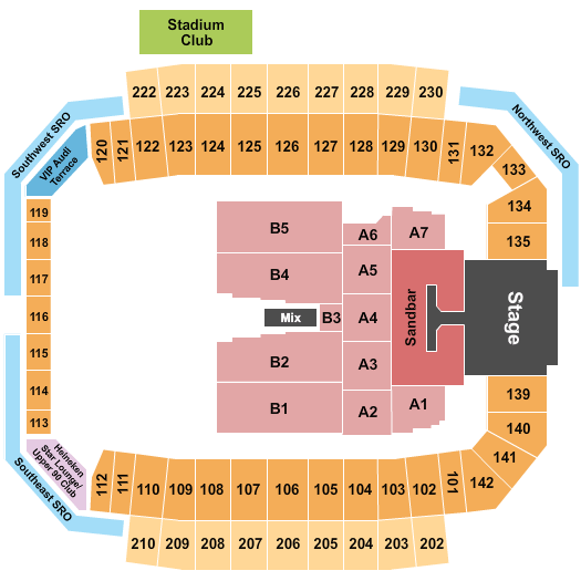 At T Stadium Kenny Chesney Seating Chart